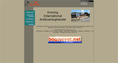 Desktop Screenshot of kroning-antikvariat.dk